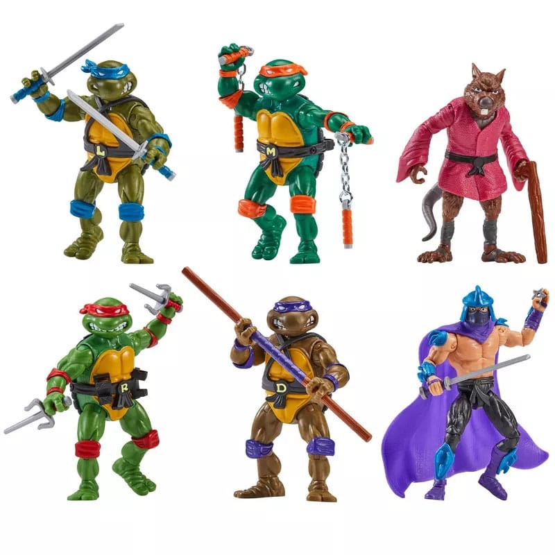 Teenage Mutant Ninja Turtles 6er-Pack Actionfiguren 1988 Remastered heo EU Exclusive 