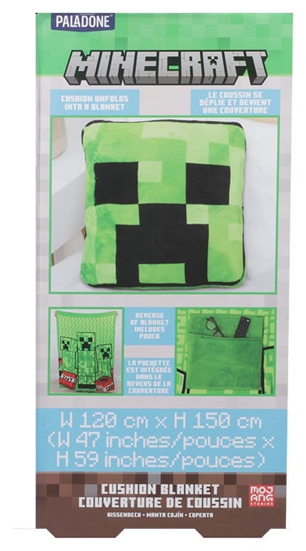 Minecraft Kissen-Decke Creeper 2-in-1 Foldable 150 cm