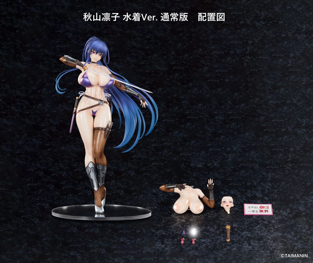 Taimanin RPGX Statue 1/6 Rinko Akiyama Swimsuit Ver. 27 cm 