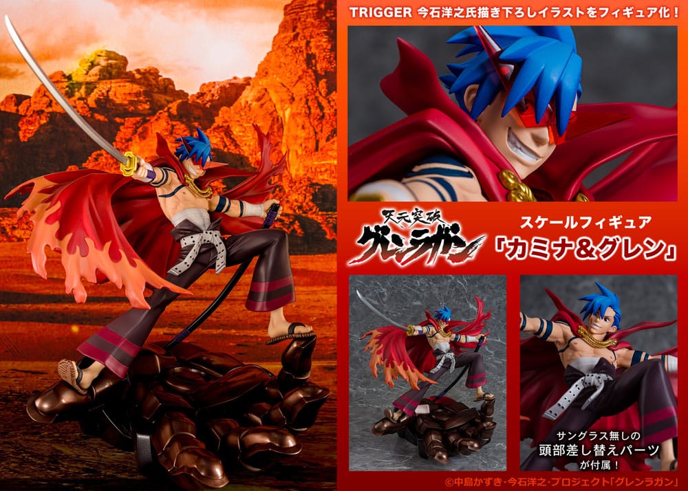 Tengen Toppa Gurren Lagann PVC Statue Kamina & Gurren 27 cm      