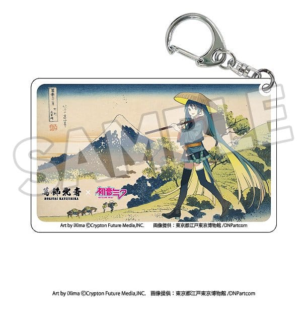 Katsushika Hokusai x Hatsune Miku Acryl Schlüsselanhänger Blind Box Sortiment (8)     
