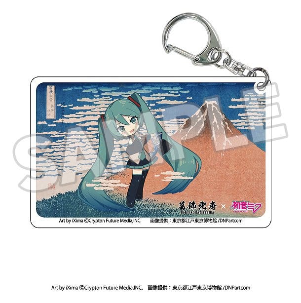 Katsushika Hokusai x Hatsune Miku Acryl Schlüsselanhänger Blind Box Sortiment (8)     
