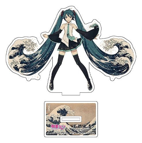 Hatsune Miku x Katsushika Hokusai iXima Die-Cut Acrylaufsteller The Great Wave off Kanagawa 10 cm (5)
