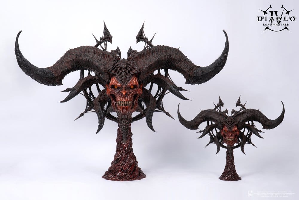Diablo IV Art Mask Replik 1/2 Scale Mephisto 43 cm