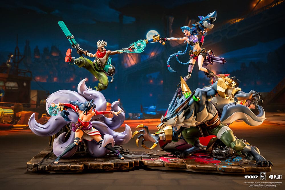 League of Legends Statue 1/10 2XKO Ekko & Ahri Diorama 30 cm   