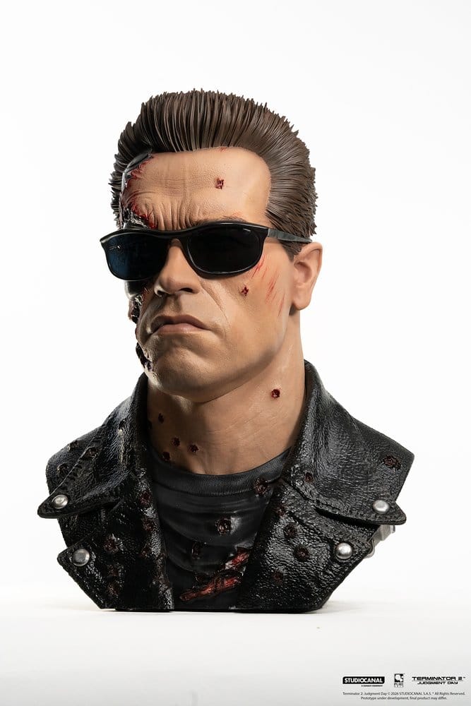 Terminator 2 Replik 1/1 T-800 Model 101 Battle Damaged Art Mask 47 cm  