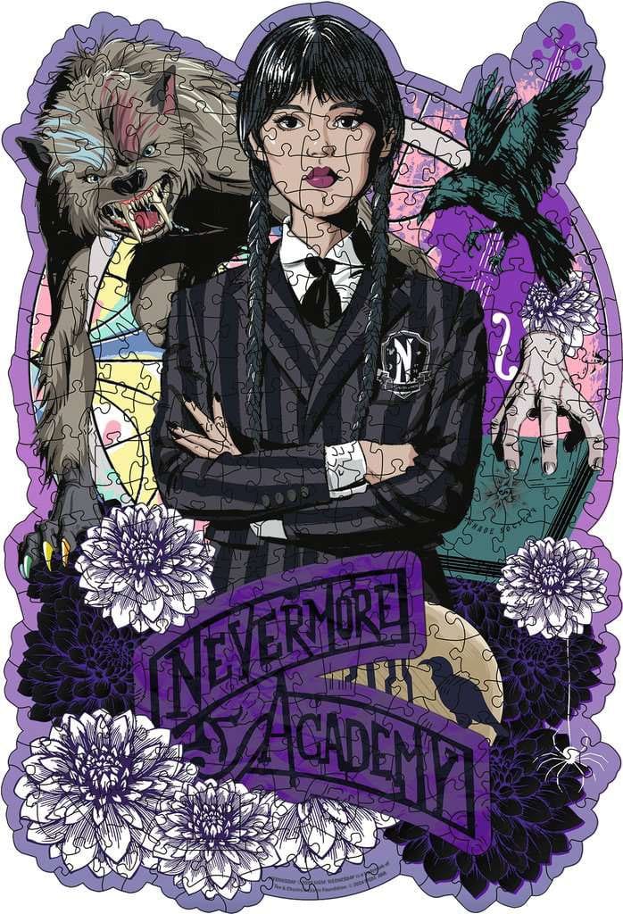 Wednesday WOODEN Holz-Puzzle Wednesday Addams (300 Teile) 