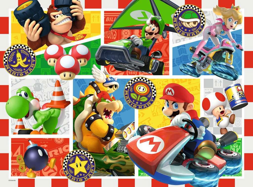 Super Mario Kinderpuzzle XXL Spaß mit Mario Kart (150 Teile)