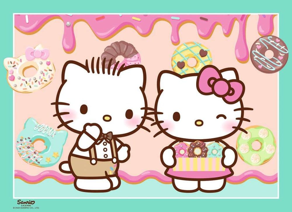Hello Kitty Puzzles 4er-Pack Los geht's, Hello Kitty! (4x100 Teile)