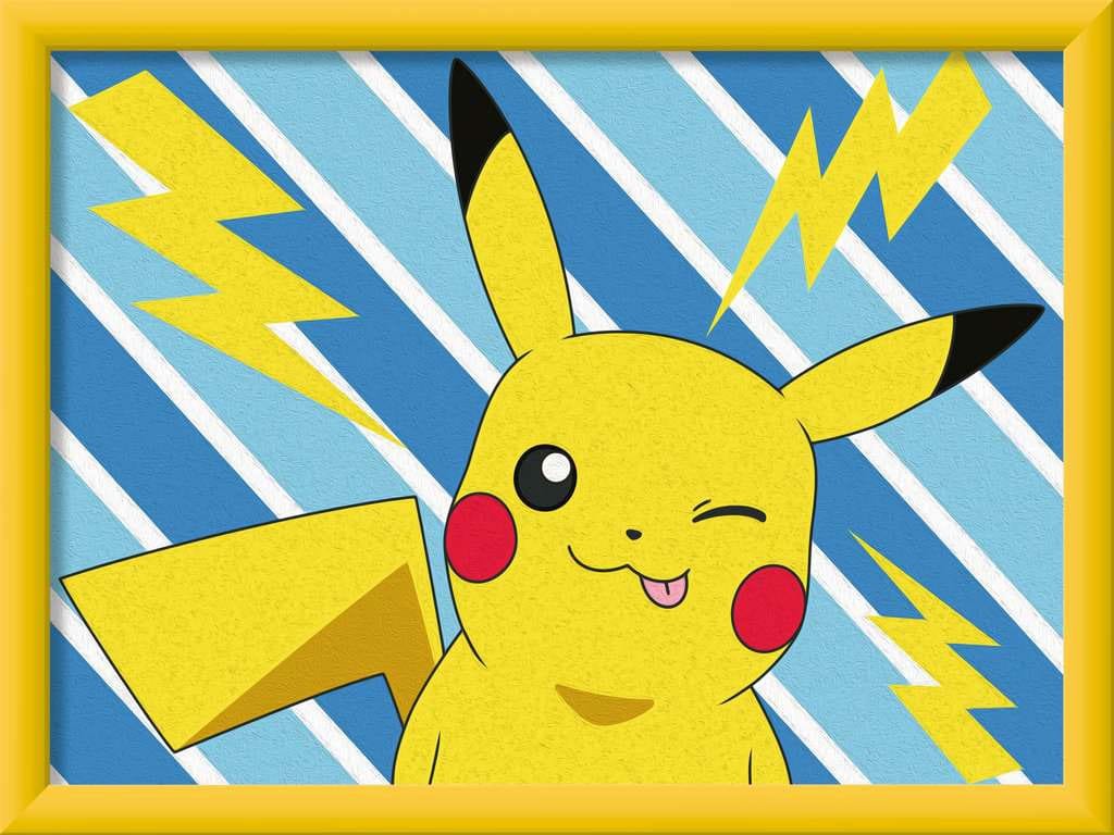 Pokémon CreArt Malen nach Zahlen Malset Pikachu 18 x 24 cm