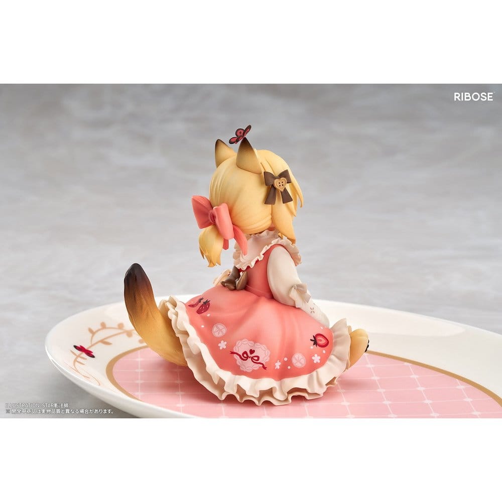 Original Character DLC Series PVC Figur Tea Time Cats Orange Cat 10 cm