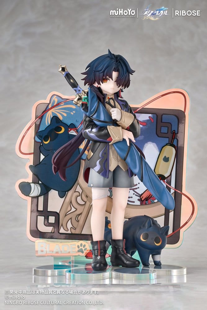 Honkai: Star Rail Rise Up+ Chibi Cat Series Chibi Figur Blade Ver. 19 cm