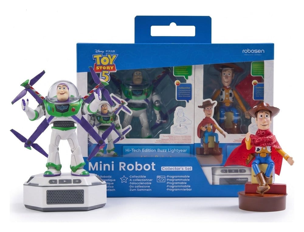 Disney Interaktiver Roboter Toy Story 5 Set - Buzz Lightyear & Woody (Hi-Tech Edition) *Deutsche Version*