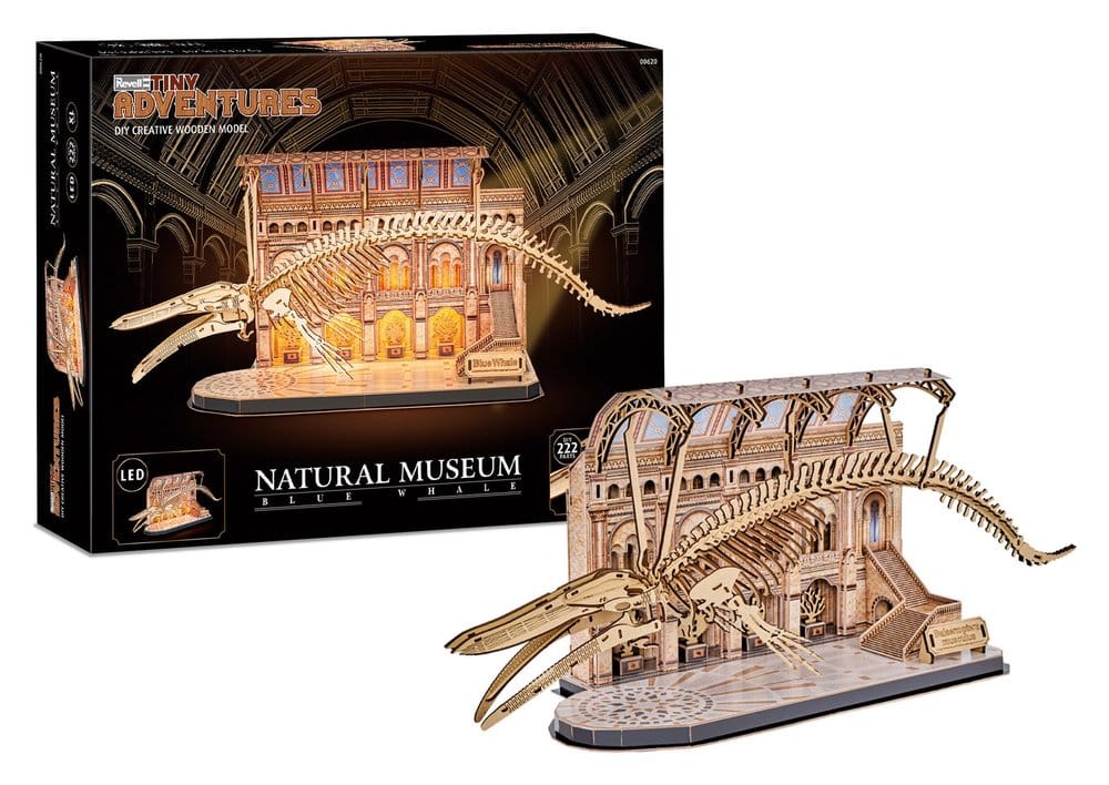 Revell Tiny Adventures Natural Museum 3D-Holzpuzzle Blue Whale 61 cm