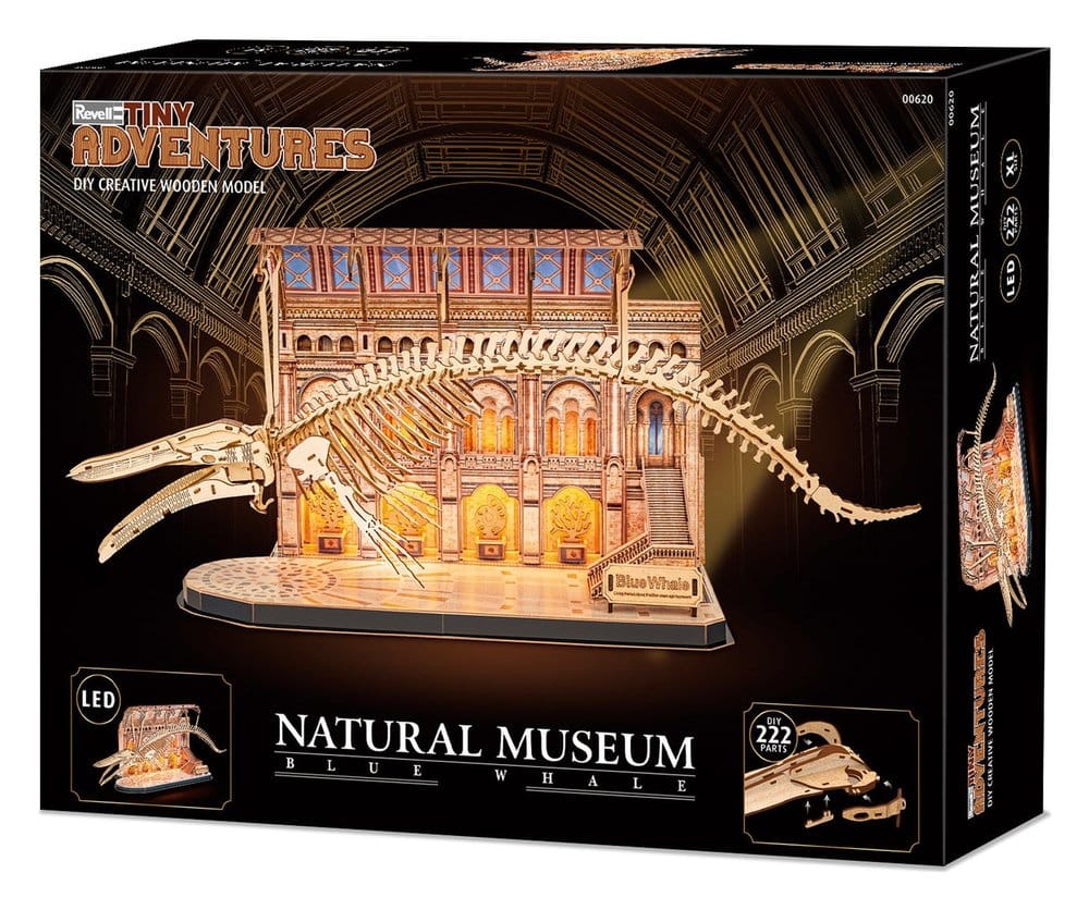 Revell Tiny Adventures Natural Museum 3D-Holzpuzzle Blue Whale 61 cm