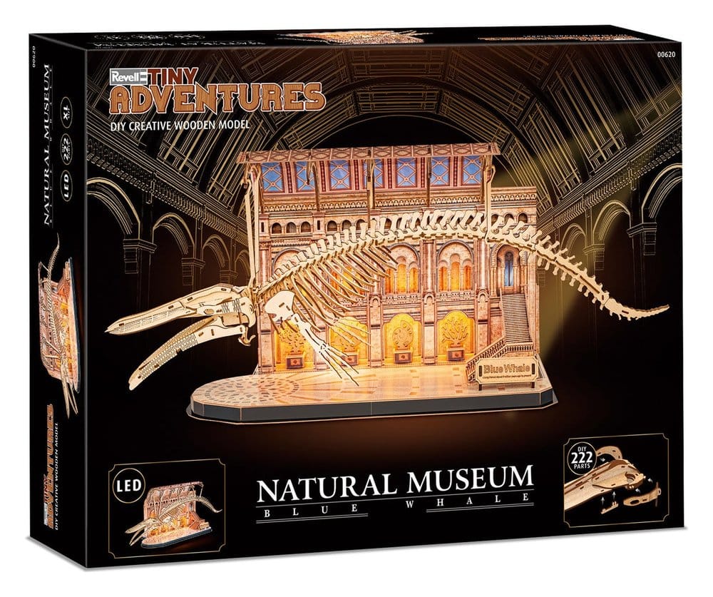 Revell Tiny Adventures Natural Museum 3D-Holzpuzzle Blue Whale 61 cm