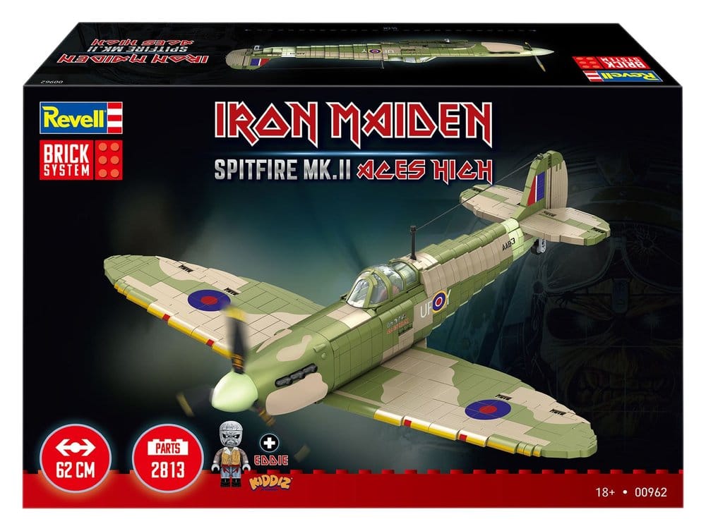Iron Maiden Brick System Klemmbaustein Set Spitfire MK.II Aces High 58 cm