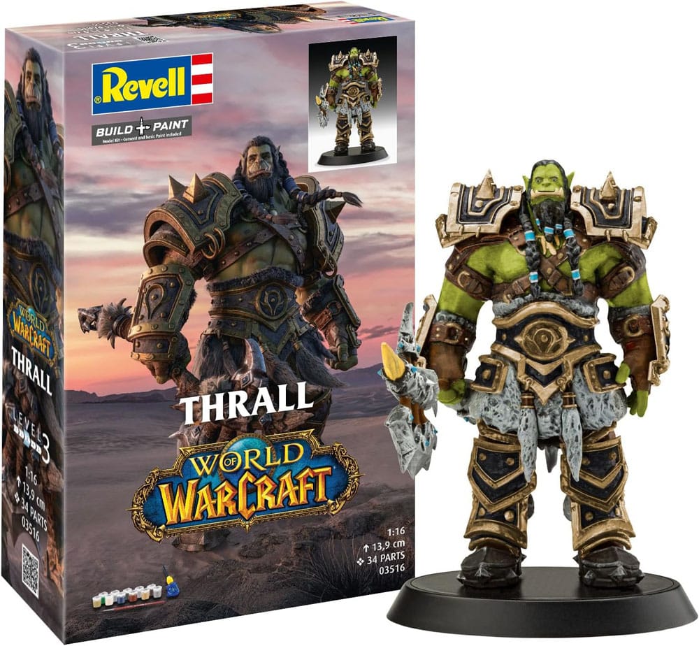 World of Warcraft Modellbausatz Geschenkset 1/16 The Orc Thrall 13 cm