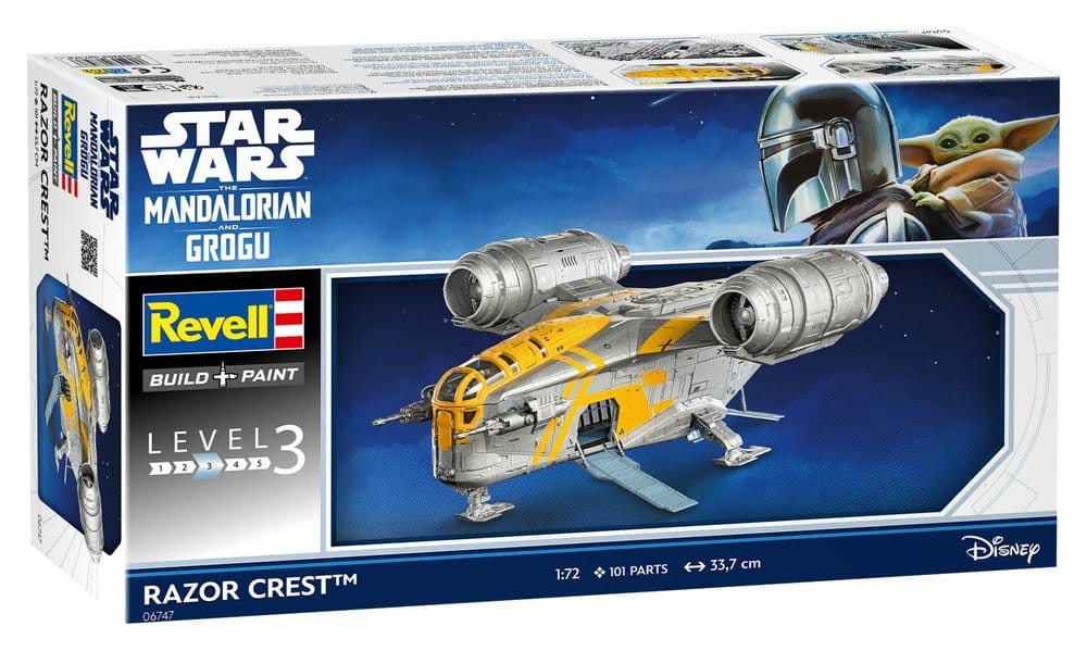Star Wars The Mandalorian and Grogu Revell Modellbausatz 1/72 Razor Crest 34 cm