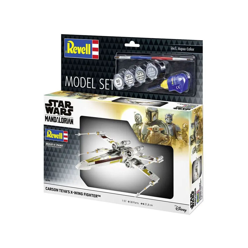 Star Wars Modellbausatz mit Basiszubehör 1/57 Carson Teva's X-Wing Fighter 22 cm