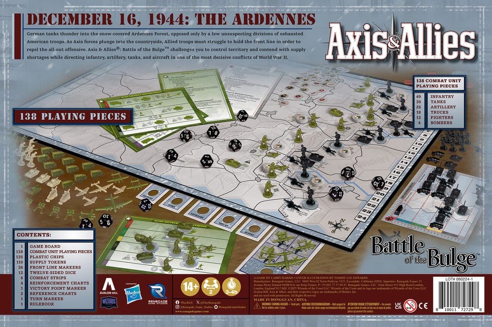 Avalon Hill Brettspiel Axis & Allies: Battle of the Bulge *Englische Version*