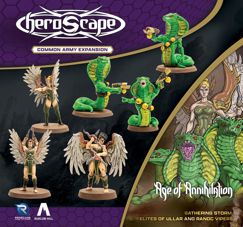 Heroscape Armeeerweiterung Age of Annihilation Elites of Ullar & Ranoc Vipers (Common) *Englische Version*