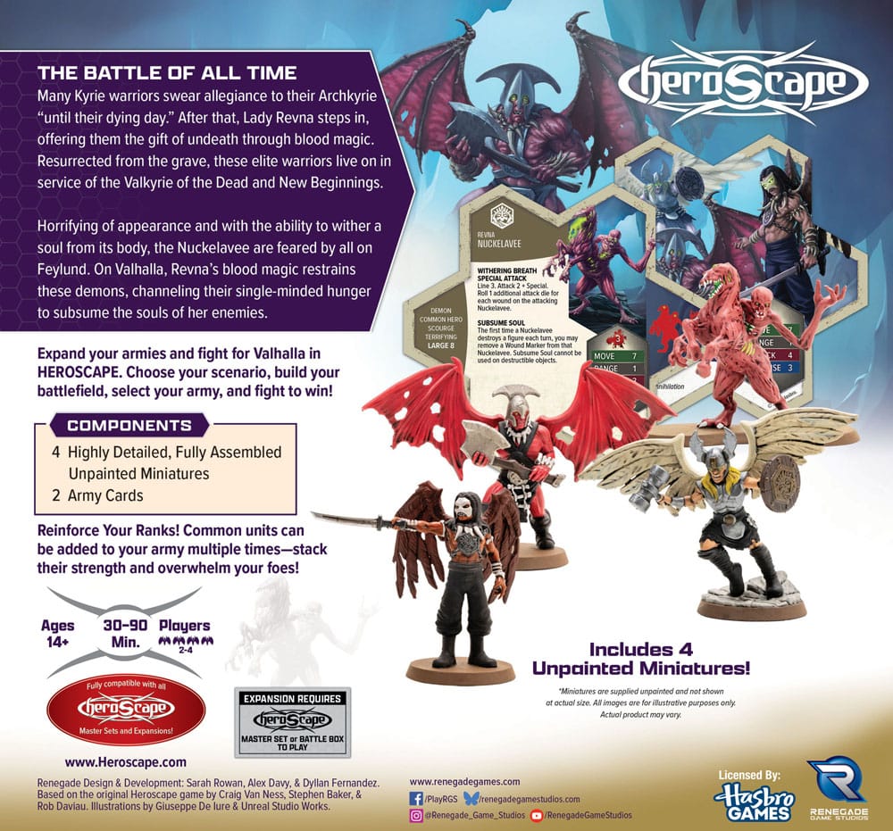 Heroscape Armeeerweiterung Age of Annihilation Revenants of Revna & Nuckelavee (Common) *Englische Version*