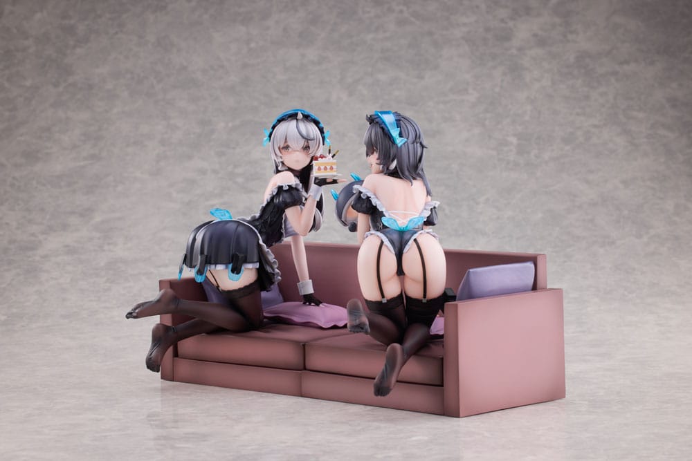 Snowbreak Containment Zone PVC Statuen 2er-Pack 1/6 Cherno & Meursault Apprentice Maid Ver. Deluxe Edition 19 cm