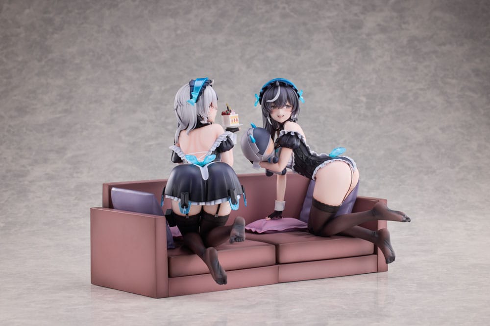Snowbreak Containment Zone PVC Statuen 2er-Pack 1/6 Cherno & Meursault Apprentice Maid Ver. Deluxe Edition 19 cm