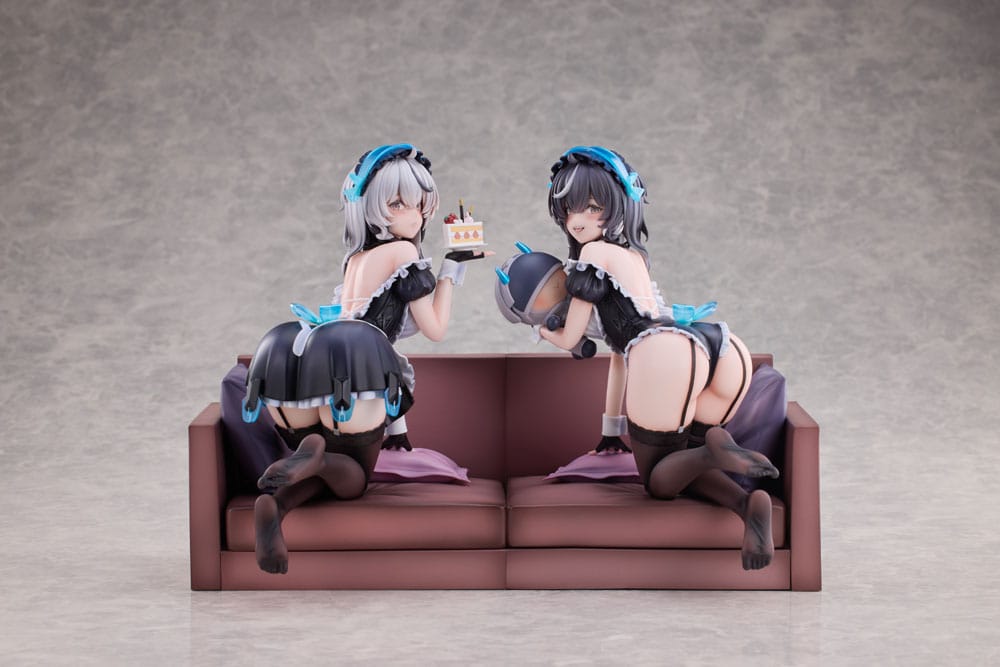 Snowbreak Containment Zone PVC Statuen 2er-Pack 1/6 Cherno & Meursault Apprentice Maid Ver. Deluxe Edition 19 cm