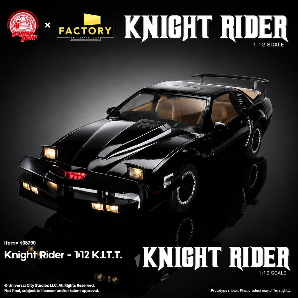 Knight Rider Actionfigur 1/12 K.I.T.T. mit Michael Knight