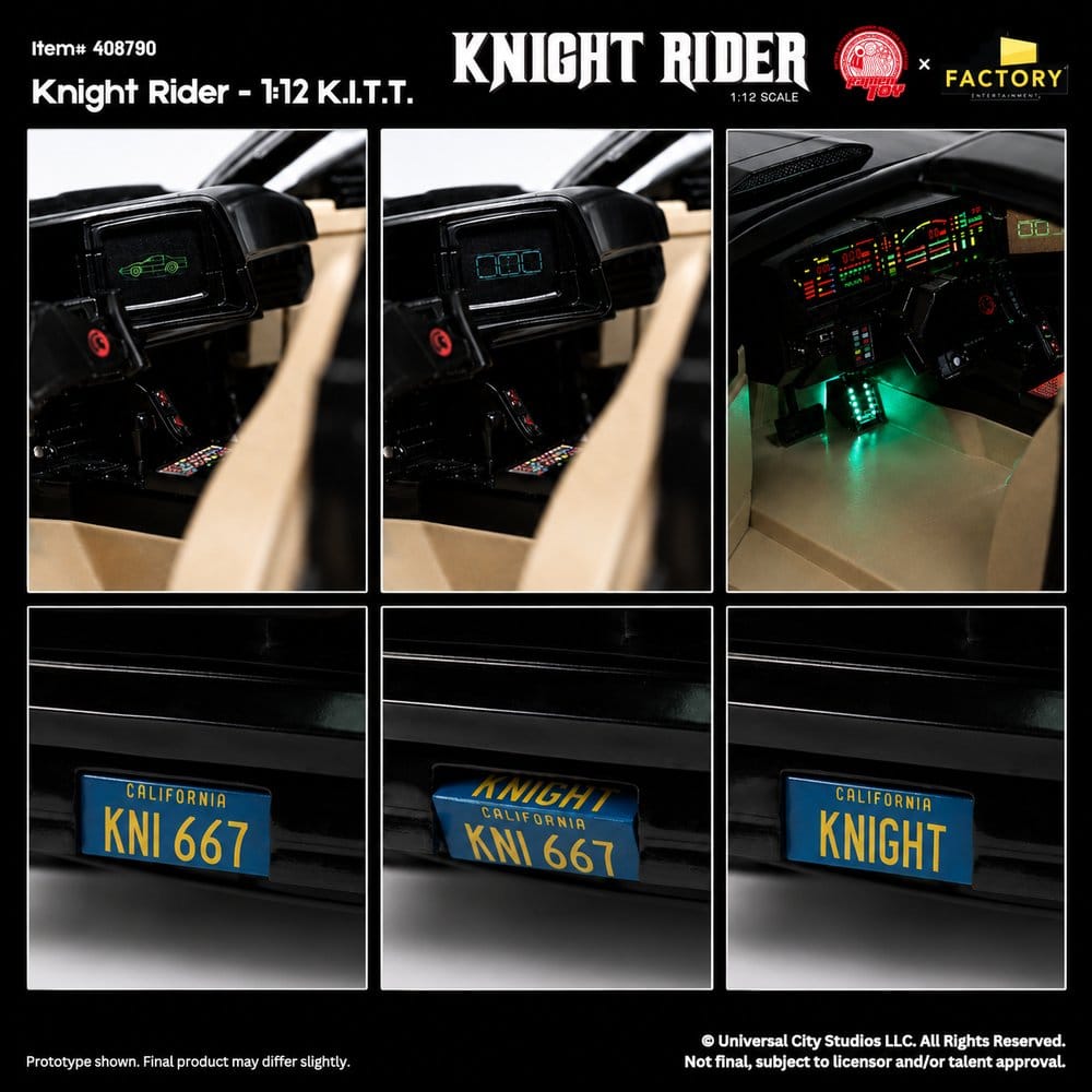 Knight Rider Actionfigur 1/12 K.I.T.T. mit Michael Knight
