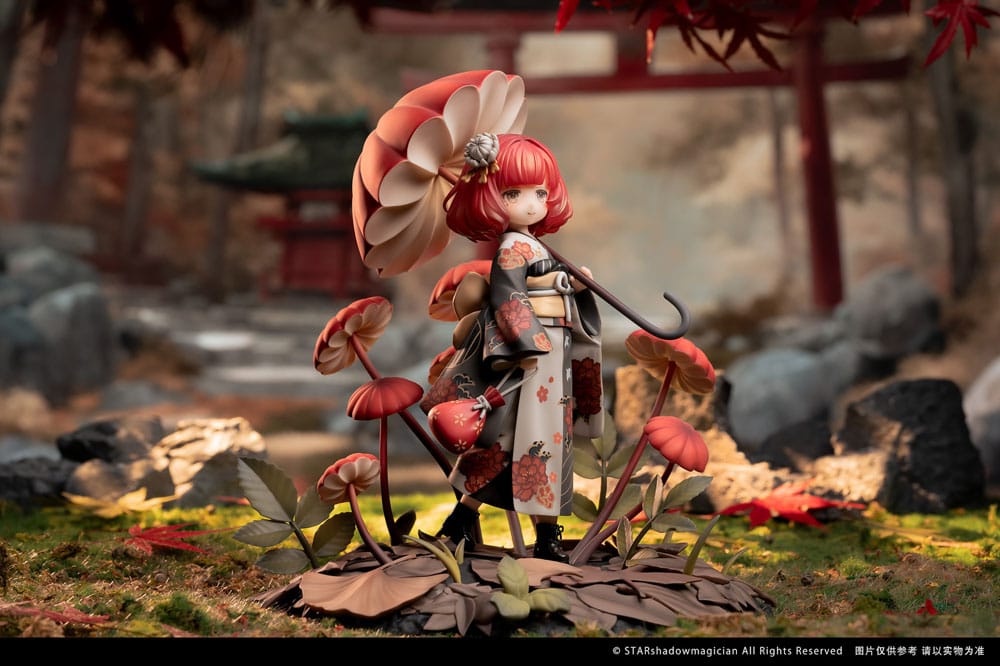 The Mushroom Girls PVC Statue 1/1 No.6 Marasmius Haematocephalus 23 cm