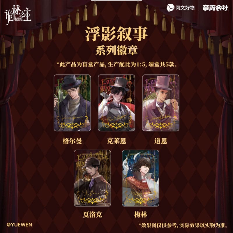 Lord of the Mysteries Blind Box Ansteckpin Display (5)        