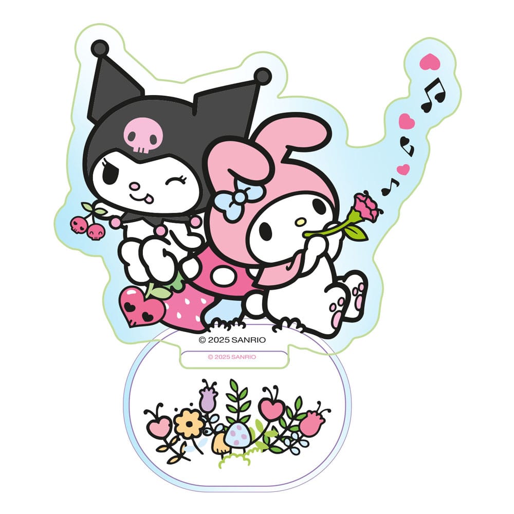 Sanrio Acryl-Aufsteller Kuromi & My Melody Holographic 6 cm     