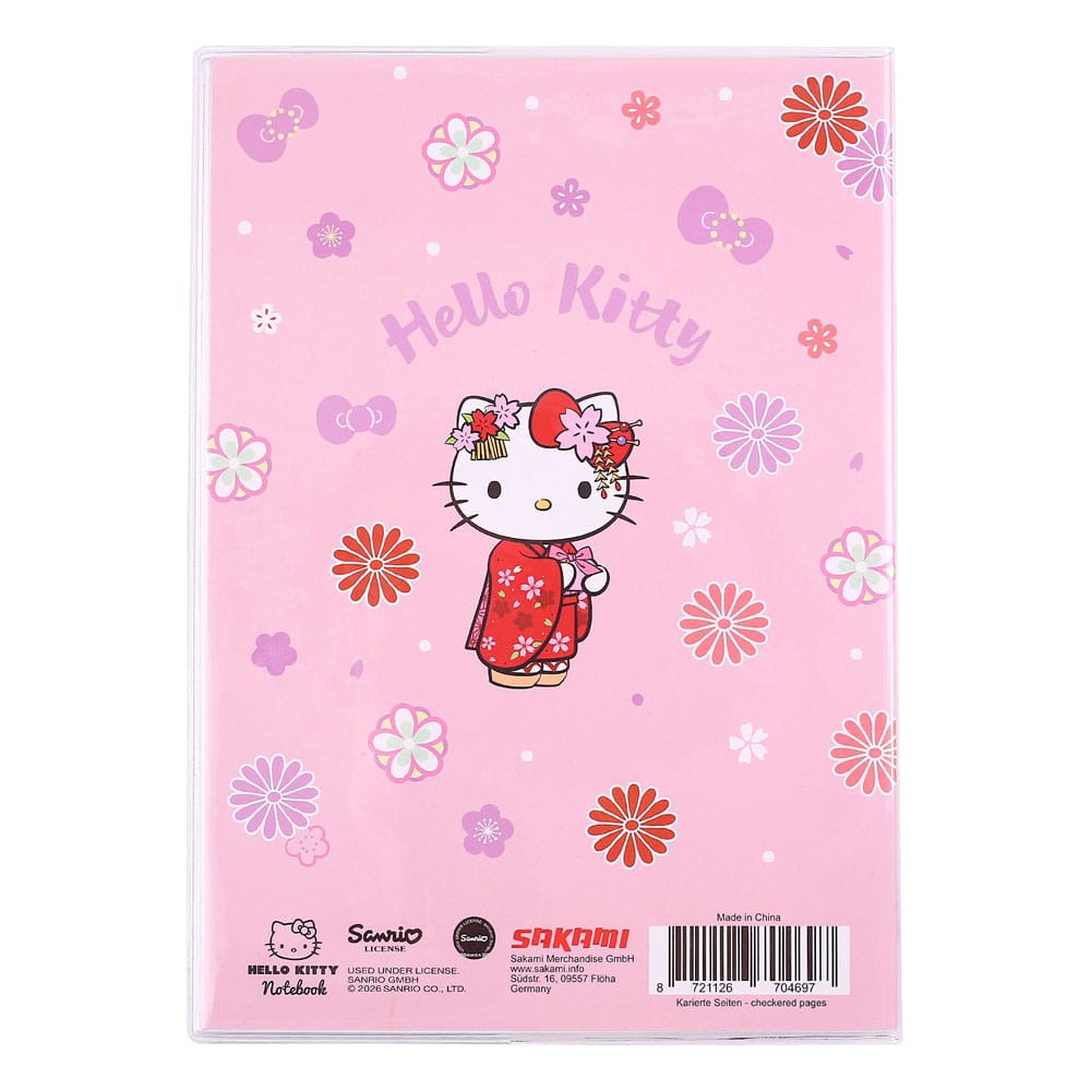 Sanrio Notizbuch Hello Kitty Kimono Holographic Checkered 