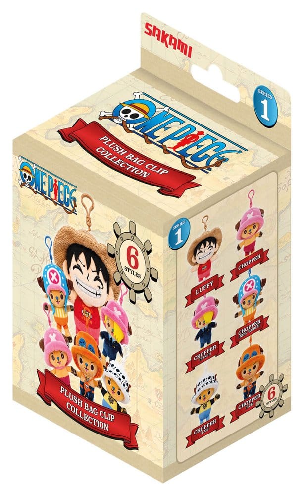 One Piece Plüsch-Schlüsselanhänger Blind Box 11 cm Display (6)