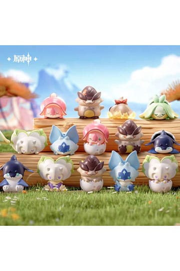 Genshin Impact Natlan Saurian Series Minifiguren 4 cm Blind Box Display (20)         