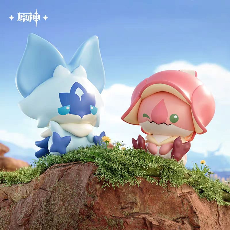 Genshin Impact Natlan Saurian Series Minifiguren 4 cm Blind Box Display (20)         