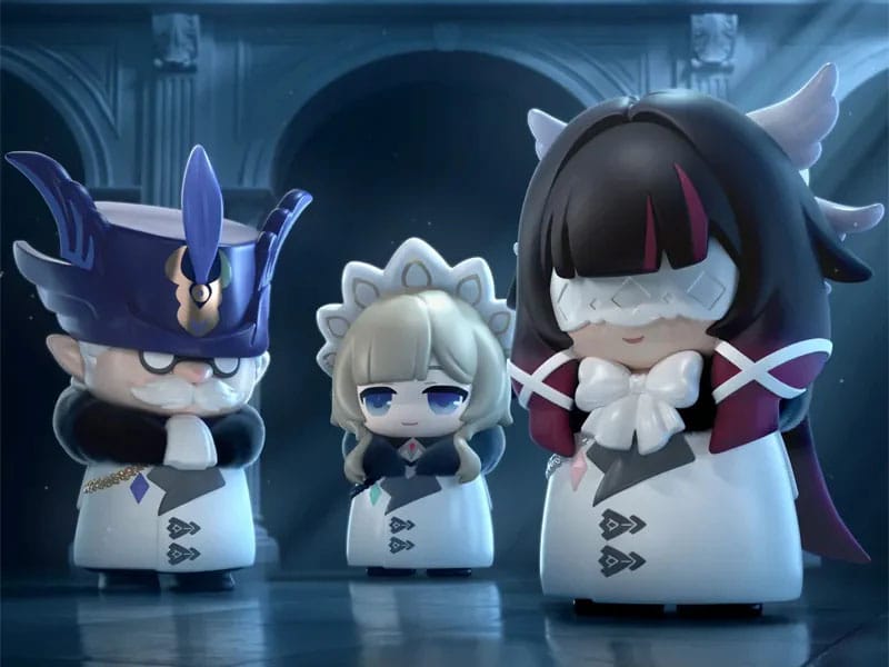 Genshin Impact Minifiguren Fatui Harbingers Chibi Design 7 cm Blind Box Display (9)           