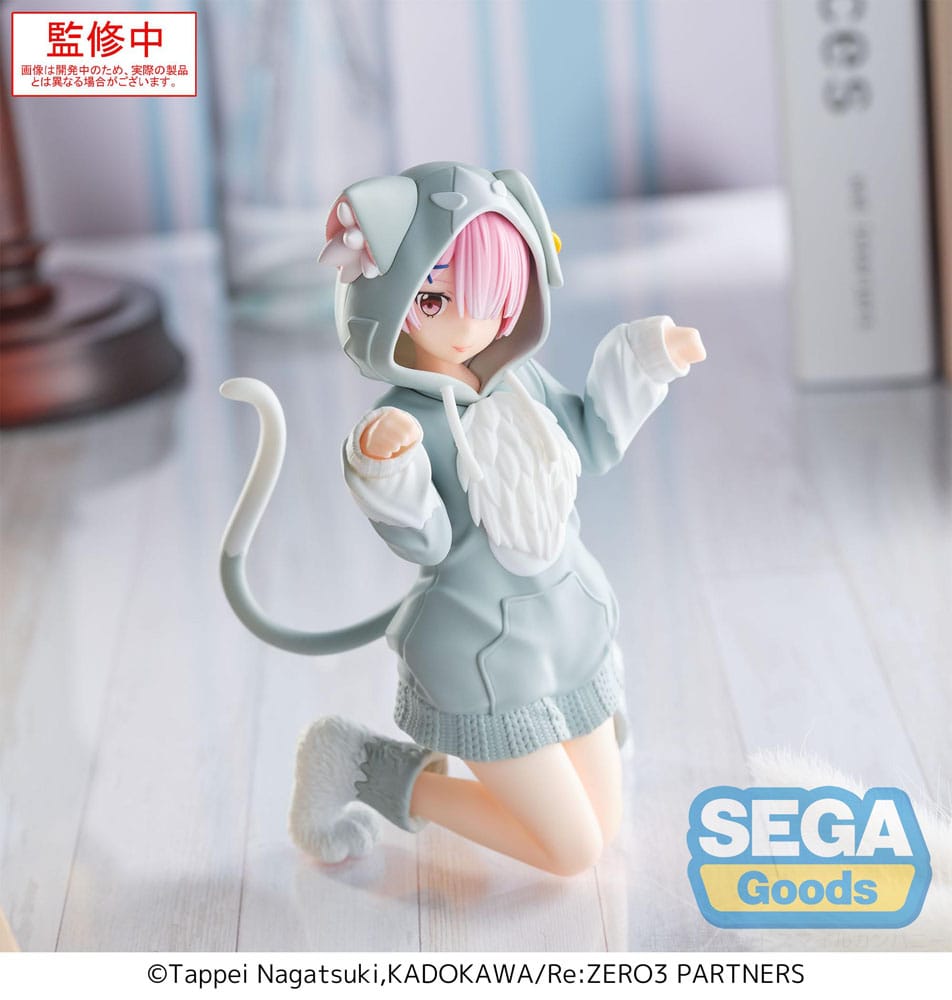 Re:Zero Starting Life in Another World Yumemirize PVC Statue Ram Mofumofu Pack 11 cm               