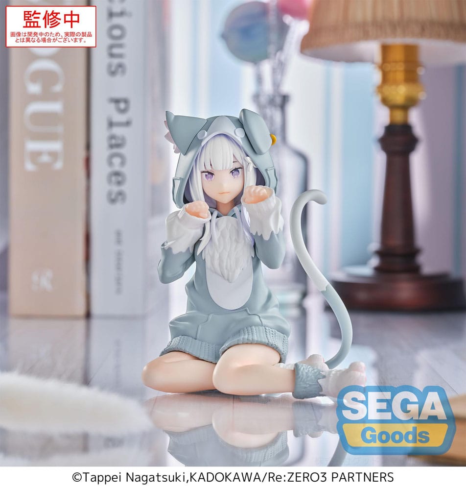 Re:Zero Starting Life in Another World Yumemirize PVC Statue Emilia Mofumofu Pack 11 cm               