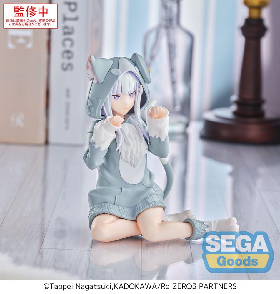 Re:Zero Starting Life in Another World Yumemirize PVC Statue Emilia Mofumofu Pack 11 cm               