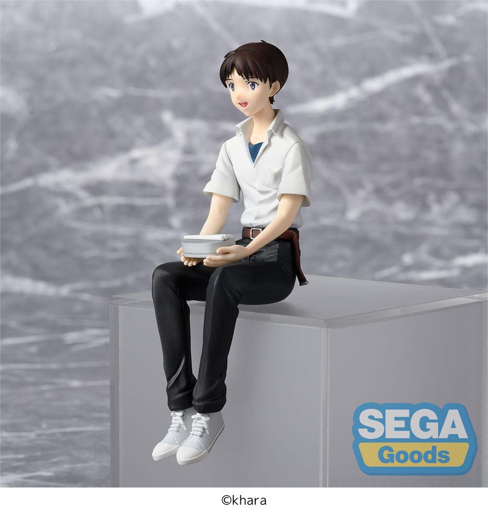 Rebuild of Evangelion PM Perching PVC Statue Shinji Ikari Evangelion New Theatrical Edition 14 cm      