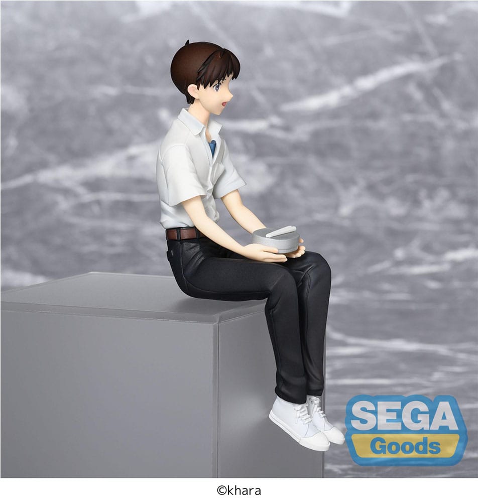 Rebuild of Evangelion PM Perching PVC Statue Shinji Ikari Evangelion New Theatrical Edition 14 cm      
