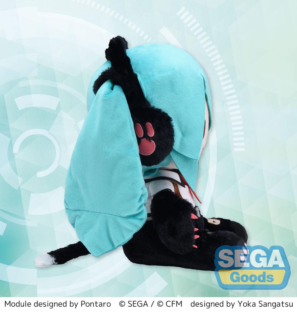 Hatsune Miku Project Diva Arcade Future Tone Fuwa Petit Plüschfigur Hatsune Miku Kitty Cat LL 30 cm      