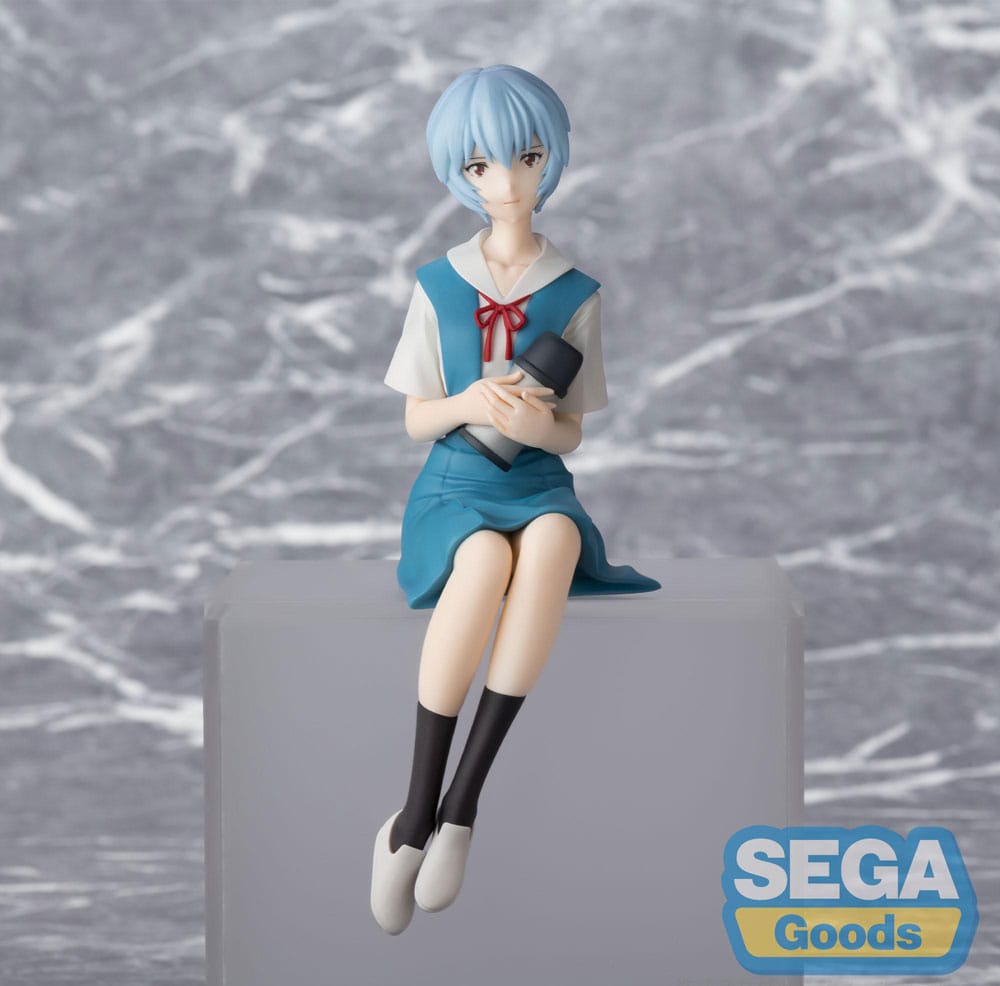 Rebuild of Evangelion PM Perching PVC Statue Rei Ayanami Evangelion New Theatrical Edition 14 cm       