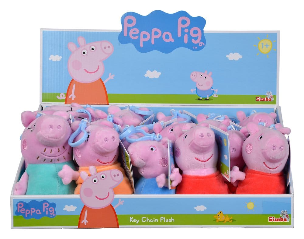 Peppa Pig Plüsch Schlüsselanhänger Display (18)