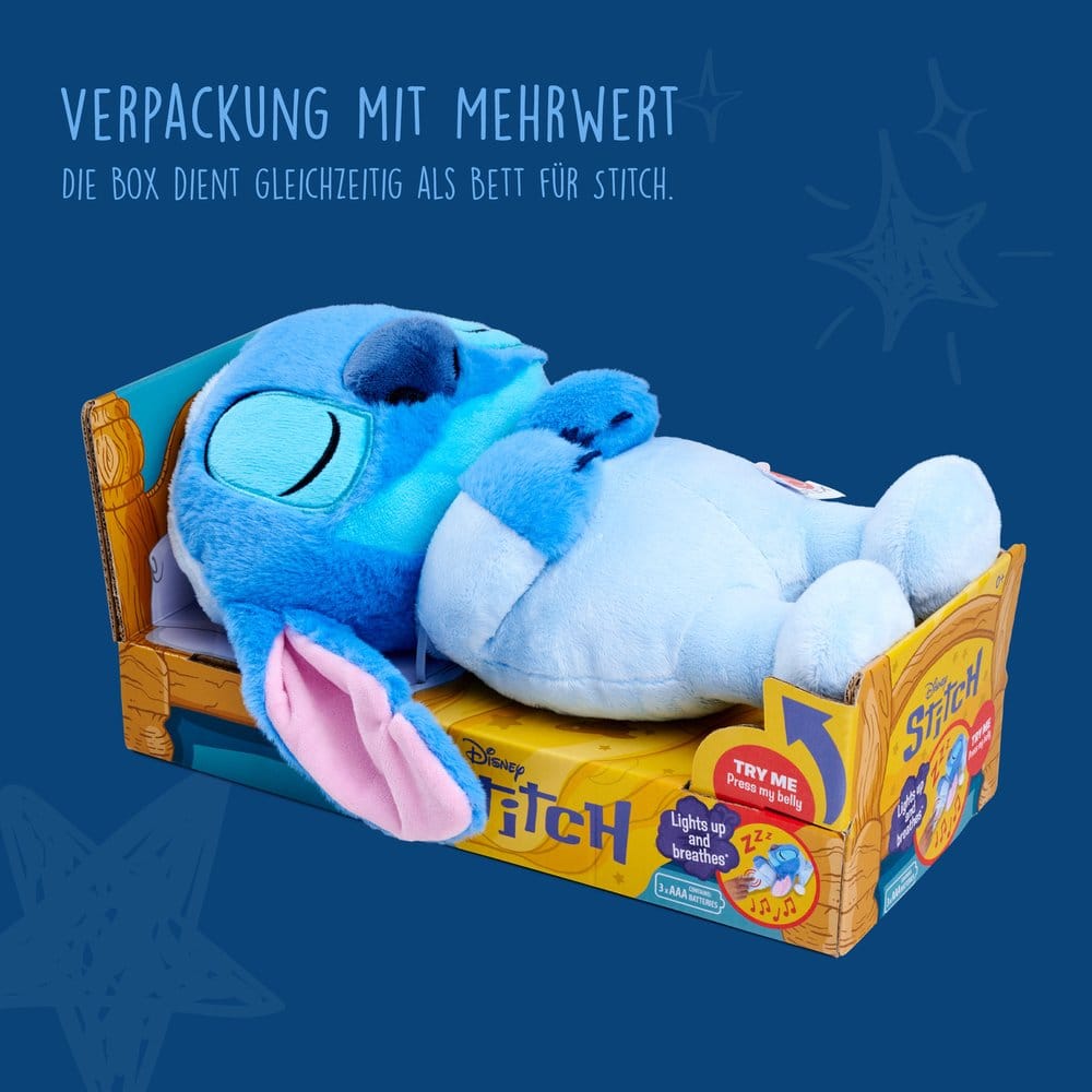Disney Plüschfigur mit Sound Sleeping Stitch 31 cm