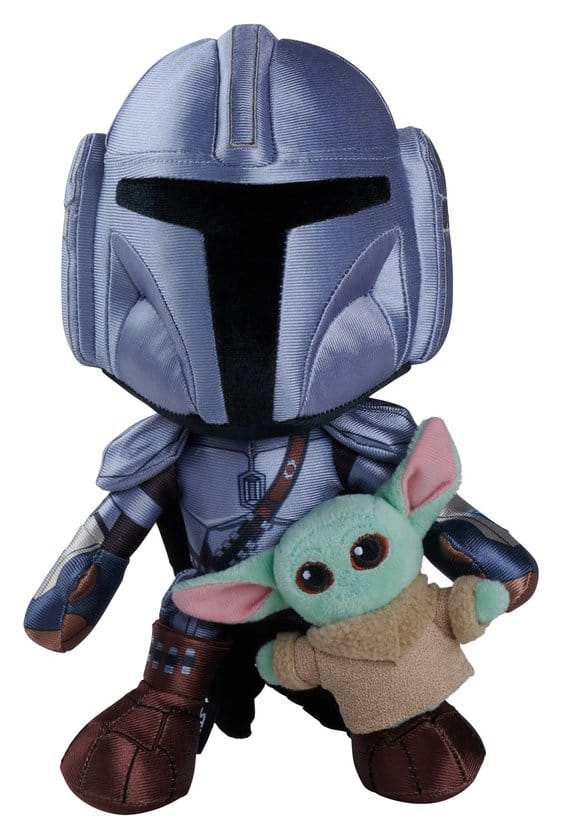 Star Wars Mandalorian Plüschfigur Mandalorian & Mini Grogu 25 cm